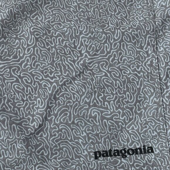 Patagonia Men's - Hydropeak Boardshorts 18" Swim Trunk Forge Grey Print Size 44 - Picture 7 of 7